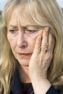 Woman Concerned About Abused Elder